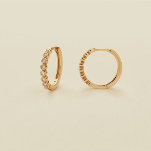 Made By Mary | CZ Poppy Hoop Earrings - 1 of 4