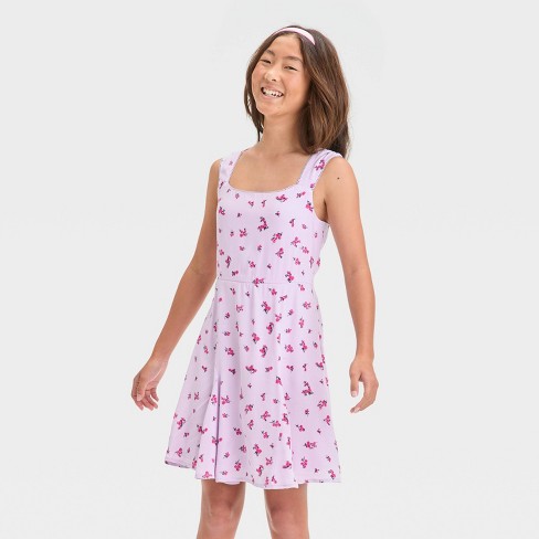 Girls Squareneck F f Dress Art Class Purple pink Xl Target