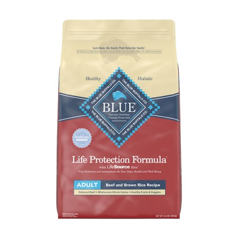 Blue Buffalo Adult Dry Dog Food With Beef Flavor - 24lbs : Target