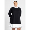 ELOQUII Twofer Mini Shirt Dress - 4 of 4