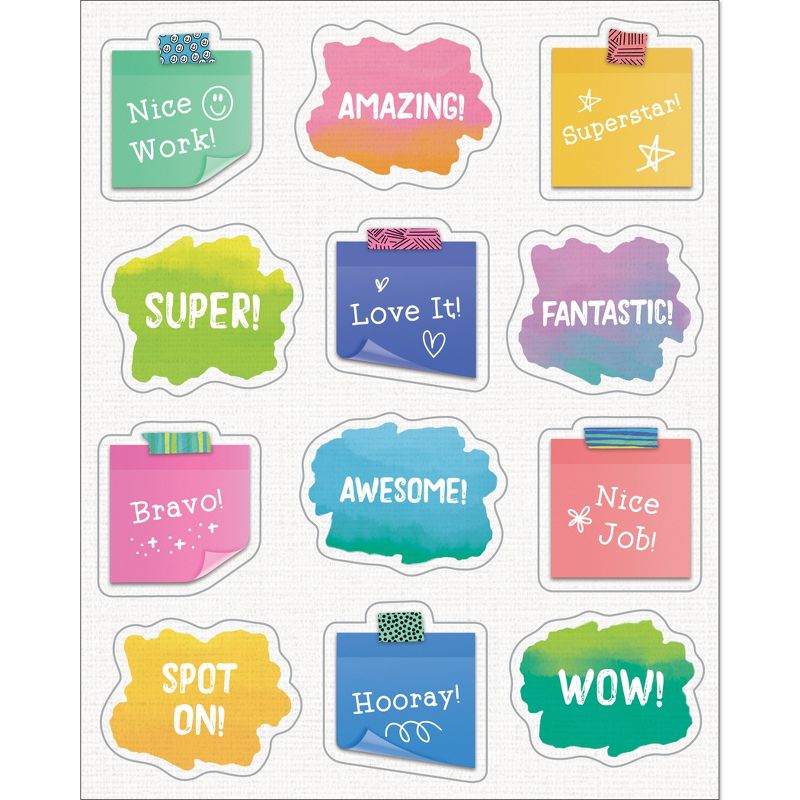 Happily Ever Elementary Creatively Inspired Doodle Motivators Shape Stickers, 72 Per Pack, 12 Packs, 2 of 4