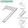 Unique Bargains 304 Stainless Steel Self-adhesive Rust Resistant Outdoor Use House Number 1 Pc - 2 of 4