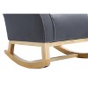NicBex Velvet Glider Rocking Chair,Upholstered Nursery Rocking Chairs,Modern Rocking Chair,Nursing Chair for Living Room,Bedroom - 4 of 4