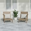 WestinTrends Avalon Outdoor Patio HDPE Deep Seating Sectional Loveseat - 2 of 4