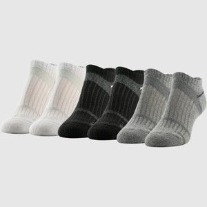 Peds Women's 6pk All Day Active No Show Athletic Socks - Assorted Colors 5-10 - 1 of 4