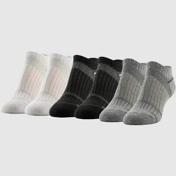 Peds Women's Merino Wool 2pk Sport No Show Socks - Light Gray/Black 5-10