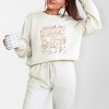 Simply Sage Market Coquette Pumpkin And Leaves Outline Lightweight Garment Dyed Sweatshirt - 2 of 4