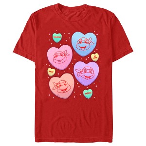 Boy's Teenage Mutant Ninja Turtles Candy Hearts T-Shirt - 1 of 4