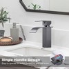 WOWOW Single Handle Waterfall Bathroom Faucet with Deckplate - 4 of 4