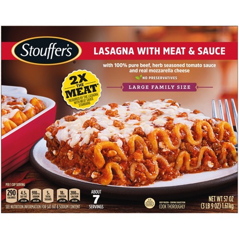 Stouffer's Family Size Frozen Lasagna With Meat & Sauce - 57oz : Target