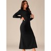 Seta T Women's Long Sleeve Twist Front Sweater A-Line Dress Two Pieces - 3 of 4