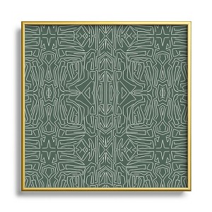 Marta Barragan Camarasa Abstract pattern linear stroke Metal Framed Art Print - Deny Desings - 1 of 3