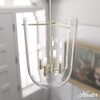 Hunter Fans 14" Sacha Ceiling Light Pendant Alturas Gold Finish - 4 Bulbs, Modern Design, Glamorous Clear Glass - 3 of 4