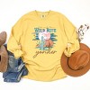 Simply Sage Market Wild Blue Yonder Garment Dyed Long Sleeve - M - Mustard - 3 of 4