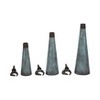 Decorative Metal Flower Vases with Removable Lid - Unique Home Decor for Bedroom, Office Decor, or Table Decor - Set of 3,  23", Green - 4 of 4