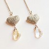 Anna-Kaci Sparkling Rhinestone Heart Chain Car Mirror Charm with Crystal Teardrop Pendants - Mauve Pink - 4 of 4