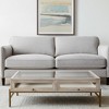 HomeRoots 44" Off White Clear And Gold Solid Wood Glass And Iron Storage Coffee Table - 2 of 4