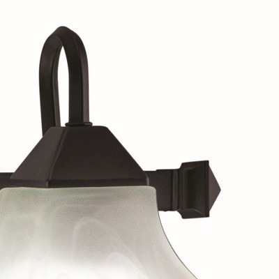 Cardiff 40'' Oil Burnished Bronze Vanity Light with Alabaster Glass