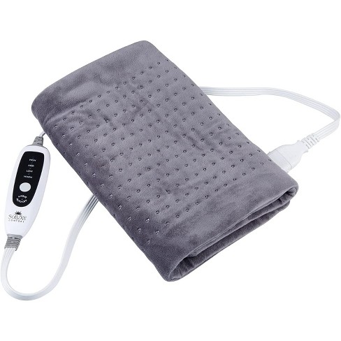 Soluxe Comfort Xl, King Size Heating Pad With 4 Heat Settings, Auto  Shut-off, Digital Controller, Machine Washable, Velvet Microplush, 10-foot  Cord : Target