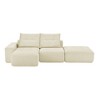 NicBex Couches for Living Room L-shape Modular Linen Sectional Sofa Couch Modern Upholstered Wide Deep Seat Convertible Couch Set - 2 of 4