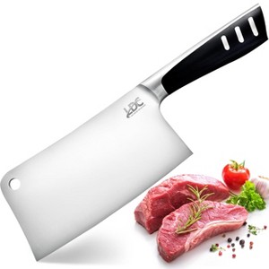 Lux Decor 7-Inch Meat Cleaver Ultra Sharp Butcher Knife High Carbon Stainless Steel Professional Chef Knife for Meat & Vegetables - 1 of 4