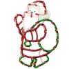 Northlight 17.5" Lighted Santa Claus with Gift Sack Outdoor Christmas Window Silhouette - 4 of 4