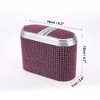 Unique Bargains Car Trash Can Hanging Car Door Rhinestone Plastic Trash Bin Pink Black 1pcs - 4 of 4