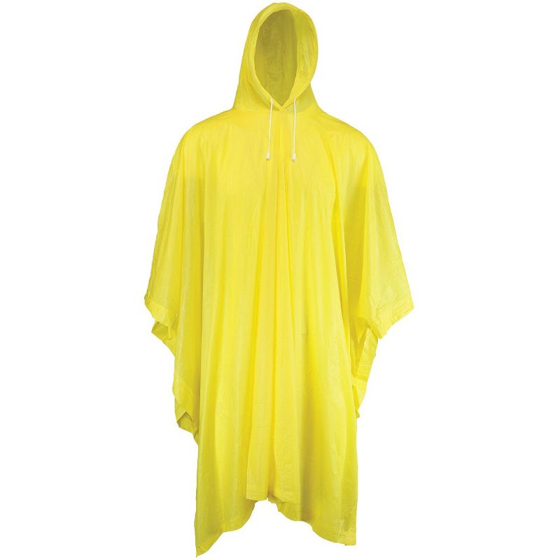 West Chester Protective Gear  50 In. x 80 In. Yellow Rain Poncho 49106/Y, 1 of 2