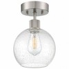 Access Lighting Port Nine 1 - Light Flush Mount in  Brushed Steel - 4 of 4