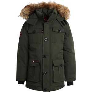 CANADA WEATHER GEAR Boys' Winter Jacket - Heavyweight Water and Wind Resistant Hooded Parka Ski Jacket for Boys (Sizes: 5-20) - 1 of 4