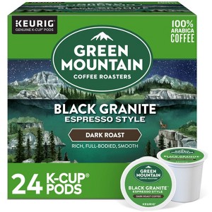 Green Mountain Black Granite Dark Roast Keurig K-Cup Coffee Pods - 24ct - 1 of 4