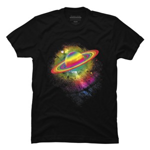 Adult Design By Humans Planet Saturn Pride By Belugastore T-Shirt - 1 of 2