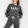 Simply Sage Market Babe Heart Lightweight Garment Dyed Sweatshirt - 2 of 4