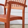 PAGED Outdoor Dining Chairs Wood Folding Chairs with Slatted Back and Slatted Seat for Patio, Outside, Lawn - 4 of 4
