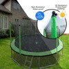 Okak 8/15/16FT Weather-Proof Outdoor Trampolines with Soft Basketball Board, Galvanized Metal Rebounder with Ball and Inflator for Garden, Yard - 4 of 4