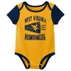NCAA West Virginia Mountaineers Infant Boys' 3pk Bodysuit - 2 of 4