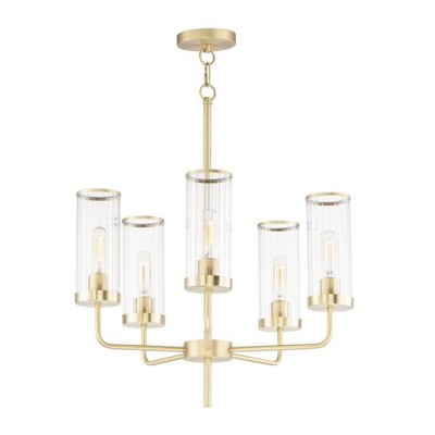Maxim Lighting Crosby 5 - Light Chandelier in  Satin Brass