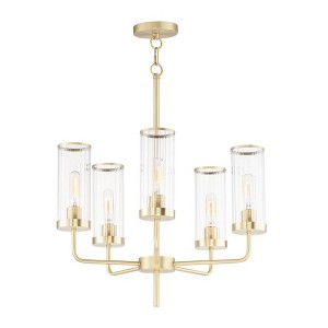 Maxim Lighting Crosby 5 - Light Chandelier in  Satin Brass - 1 of 4