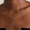 Turandoss Silver Chain Necklace for Women men, 1.6mm Satellite Bead Chain Sturdy Hypoallergenic, Dainty Silver Jewelry for Women Men, 16-22 Inches - 2 of 4