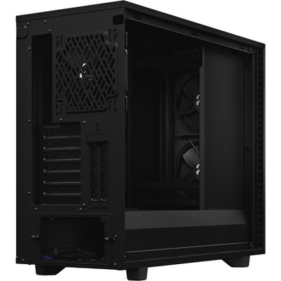 Black Brushed Aluminum Steel E-ATX Silent Modular Mid Tower Case