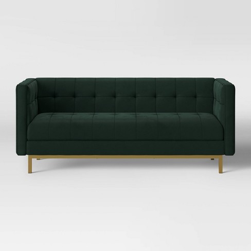 Cologne Tufted Track Arm Sofa Emerald Green Project 62 Target