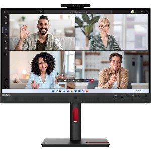 Lenovo ThinkVision T27hv-30 27" QHD IPS Monitor with USB-C 90W Power Delivery, Webcam - 1 of 4