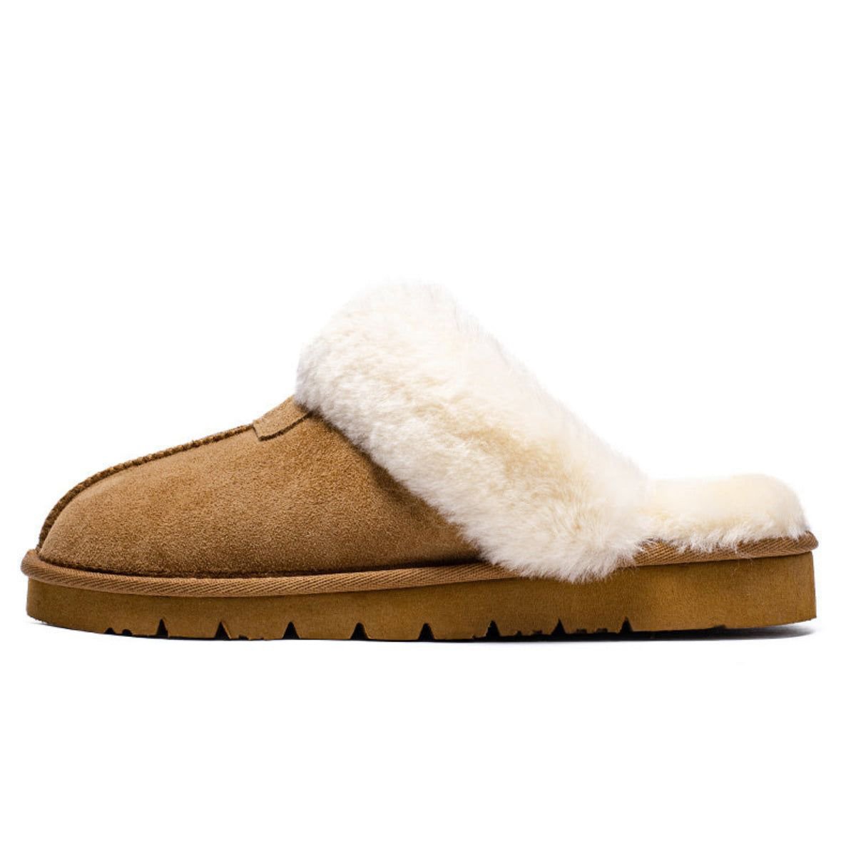 Женские сабо Spring Women's Shearling and Suede Clog Slippers CY2470, 6 — фото 5
