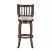 iNSPIRE Q 29.76" High Back & 360 Swivel Rubberwood Bar Stool in Gray/Brown - 3 of 3