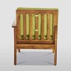 10pc Perla 10pc Acacia Wood Patio Seating Set - Teak/Green - Christopher Knight Home - 3 of 4