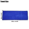Unique Bargains Extra Large 500 GSM Microfibre Car Drying Towel 23.62"x62.99" Gray Blue 1 Pc - 2 of 4