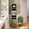 64" Tall Bathroom Storage Cabinet for Small Space, Floor Standing Cabinet for Living Room Bathroom Home Office Kitchen - 3 of 4