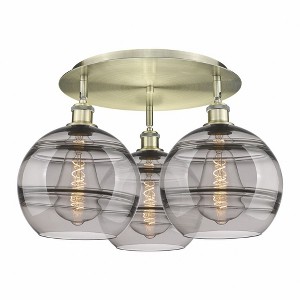 Rochester - 3 Light Flush Mount In Industrial Style-12.63 Inches Tall and 21.75 Inches Wide - 1 of 1