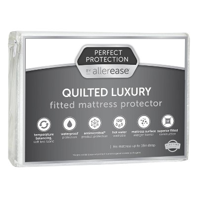 Full Perfect Protection Quilted Luxury Mattress Protector - Allerease