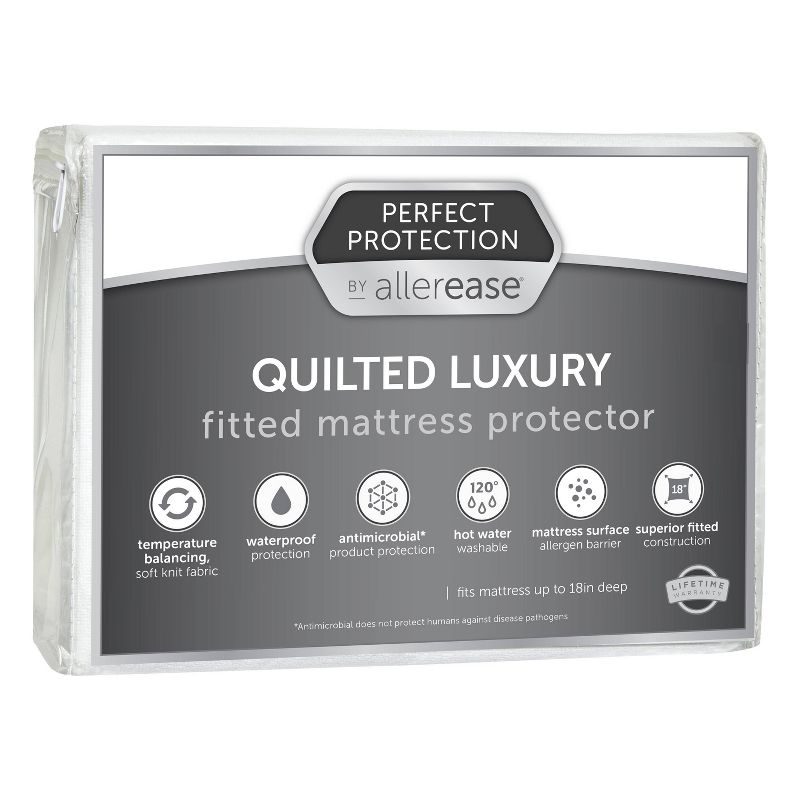Perfect Protection Temperature Regulating Mattress Protector - Allerease, 1 of 8
